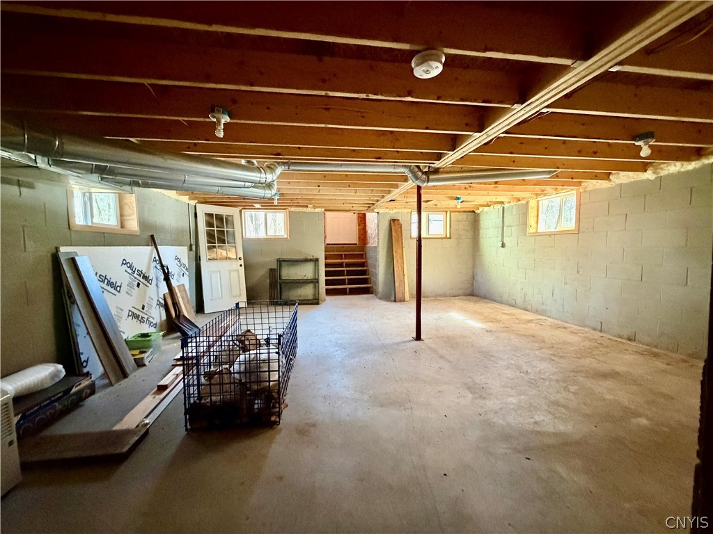 6550 River Road Watson, NY 13367 - Photo 37 of 48 Large basement space under the newer addition with
