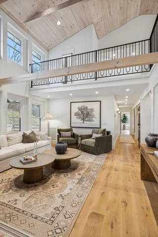 a view of dirt yard with a tree