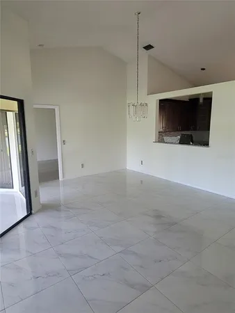 a view of a livingroom with an empty space