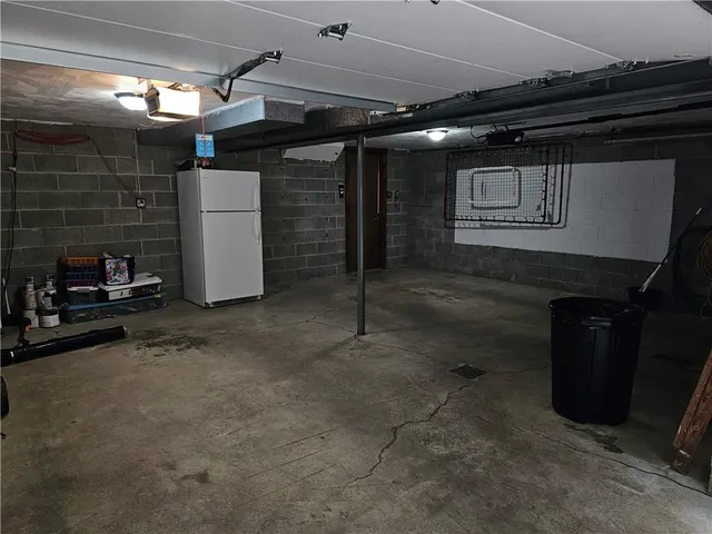 a view of storage and utility room