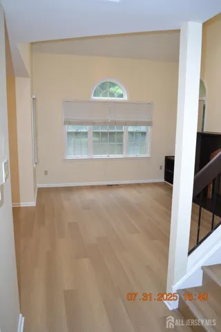 a view of wooden floor in a room