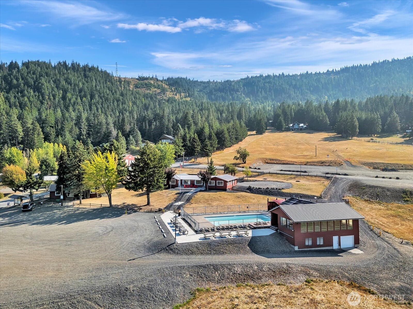 21 Grange Springs Road Cle Elum, WA 98922 - Photo 16 of 31 a view of a swimming pool with a patio