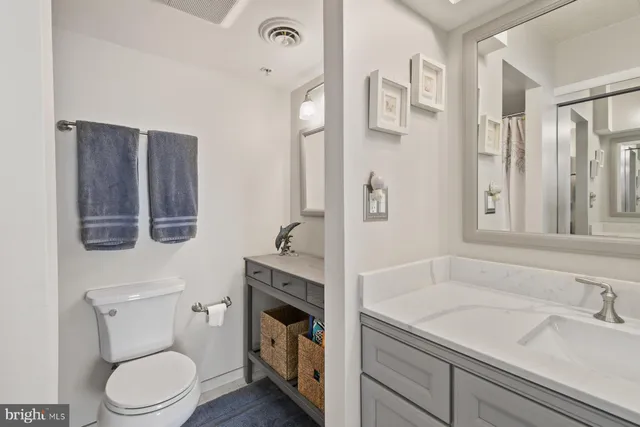 a bathroom with a toilet and a shower curtain