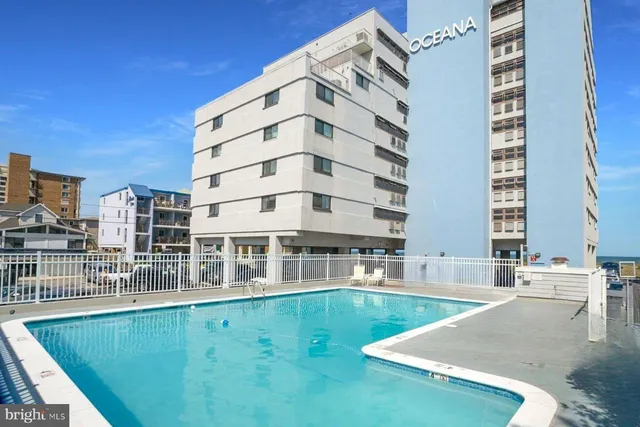 a city view with tall buildings