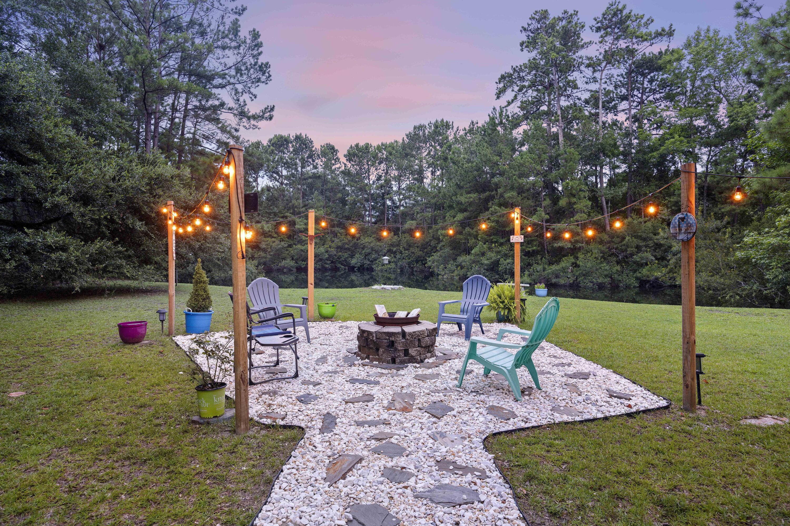 Backyard + Pond