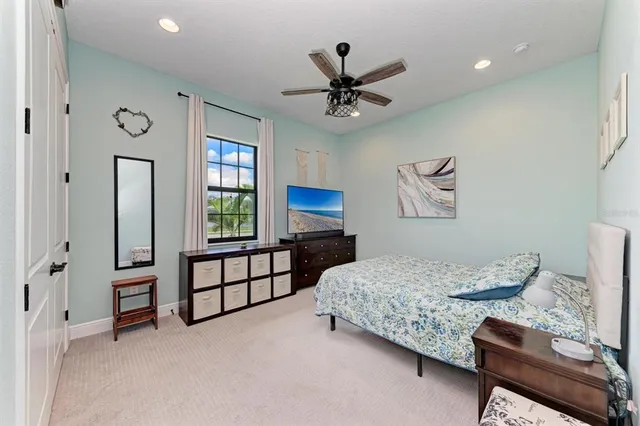 a view of a swimming pool with a lake view