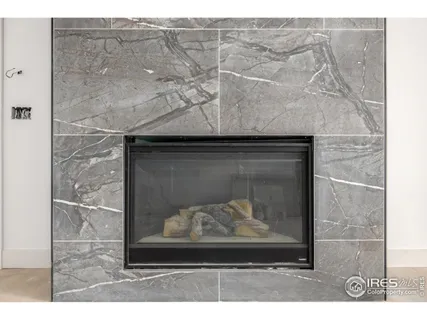 a closeup of a fireplace