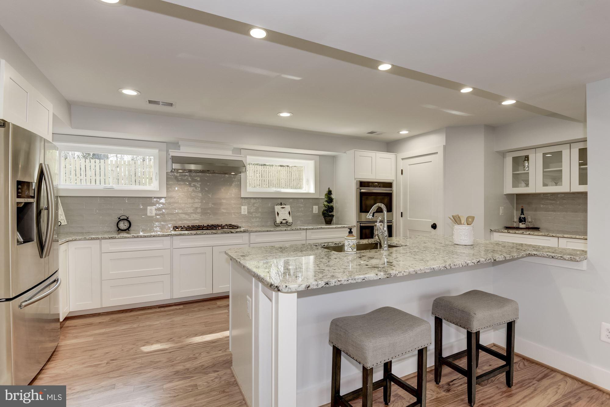 Custom Kitchen with Bar Style Island