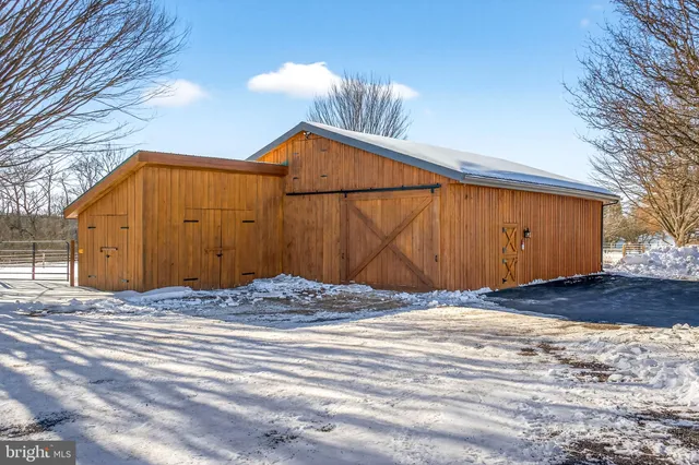 a view of river covered with snow