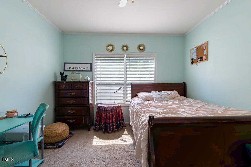 5912 Mt Zion Road Snow Camp, NC 27349 - Photo 28 of 33 a bedroom with a bed and a window