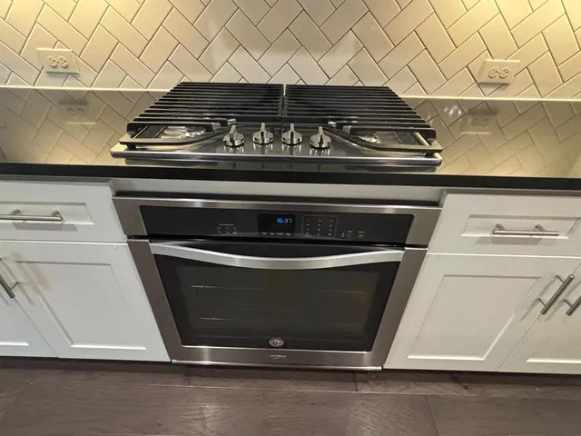 a close view of stove