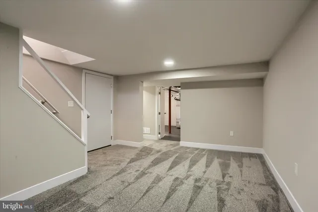 a view of an empty room