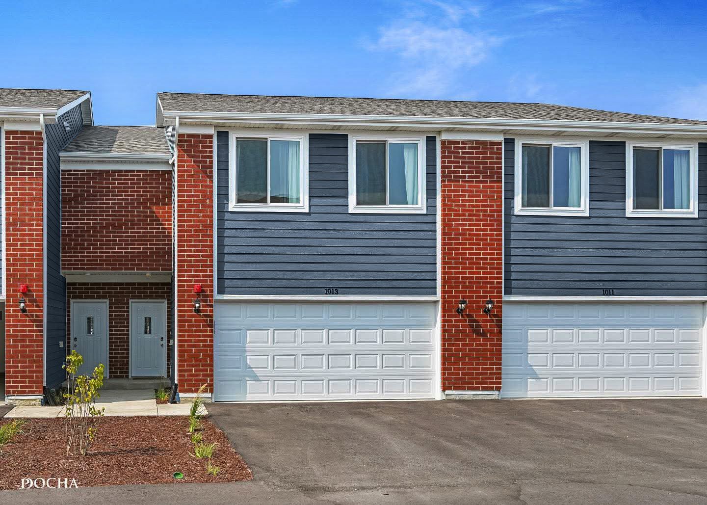 a front view of a house