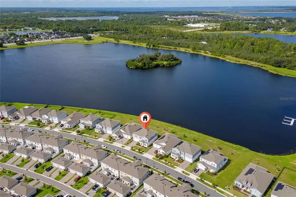 an aerial view of a city