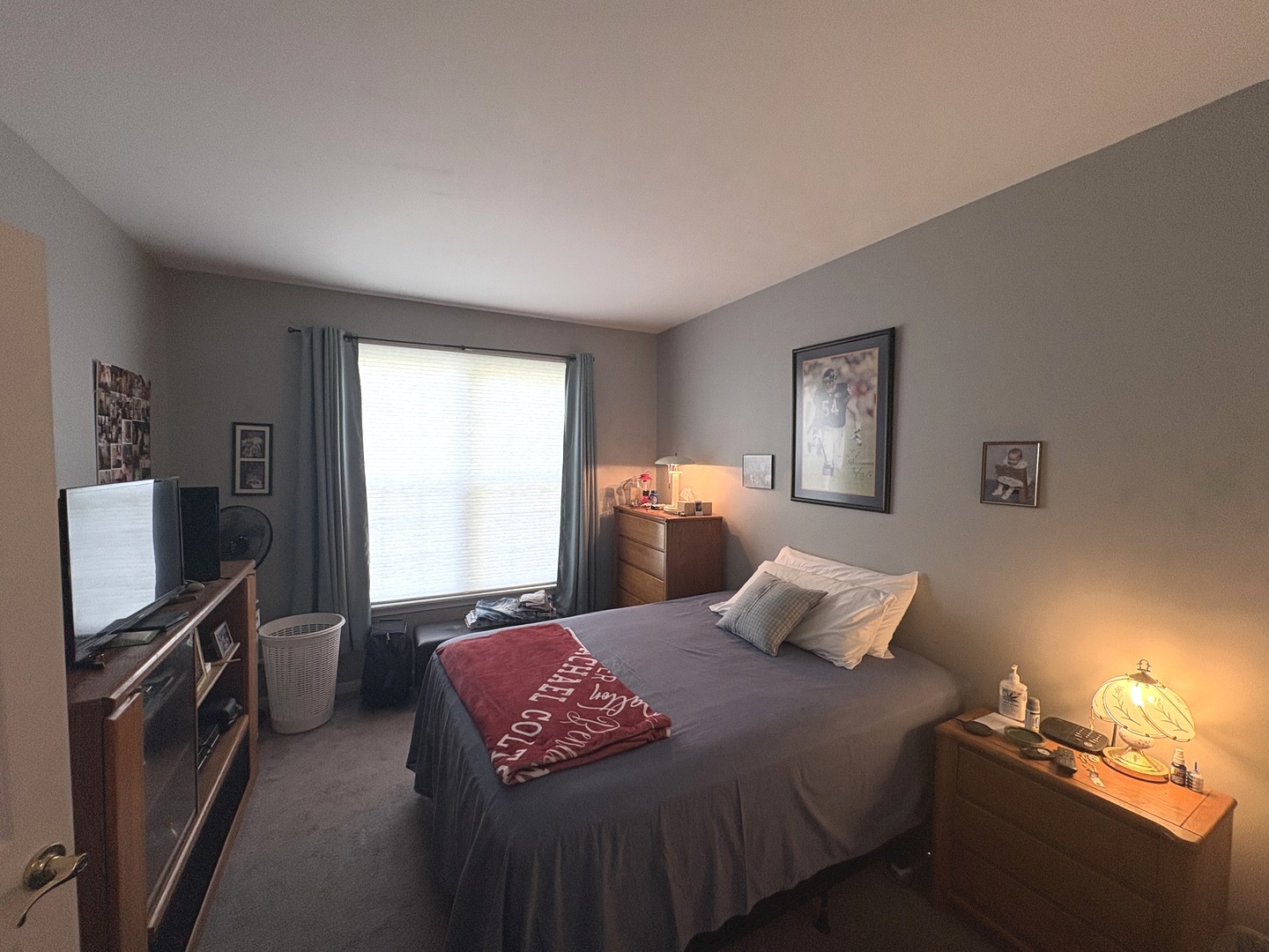 1461 Waterside Drive DeKalb, IL 60115 - Photo 21 of 29 a bedroom with a bed and a flat screen tv