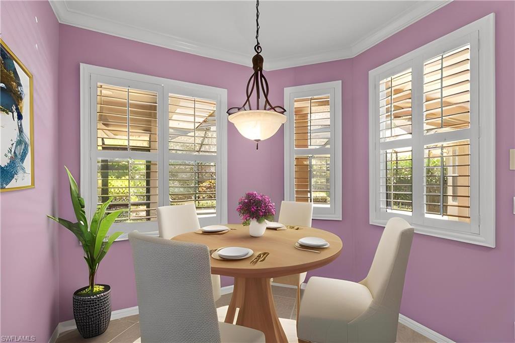 20451 Rookery Drive Estero, FL 33928 - Photo 17 of 44 a view of a dining room with furniture window and outside view