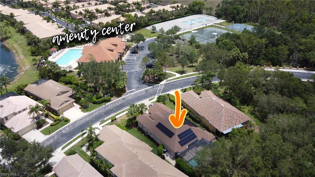 20451 Rookery Drive Estero, FL 33928 - Photo 5 of 44 an aerial view of a house with swimming pool and outdoor seating
