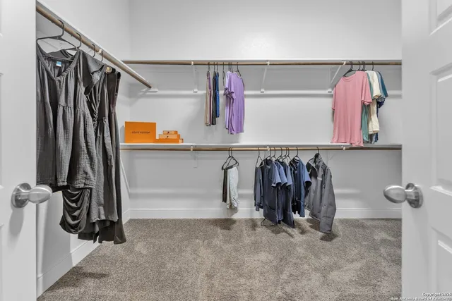 a view of walk in closet