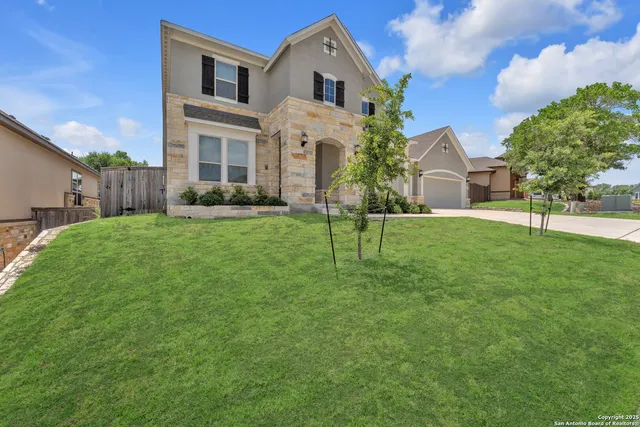 front view of house with a yard