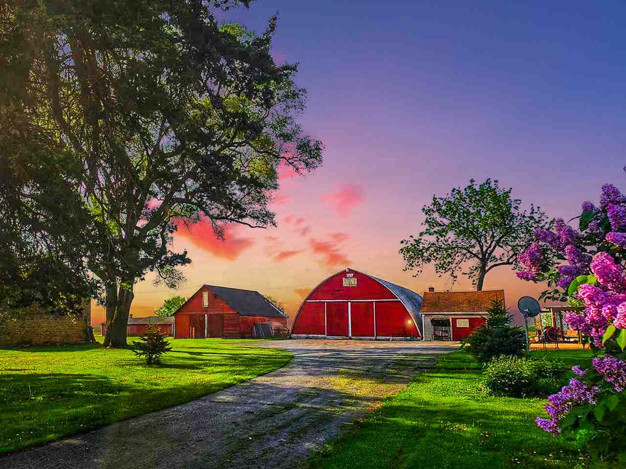 4365 East Brick Road Oregon, IL 61061 - Photo 2 of 25 a view of a yard with a house in the background