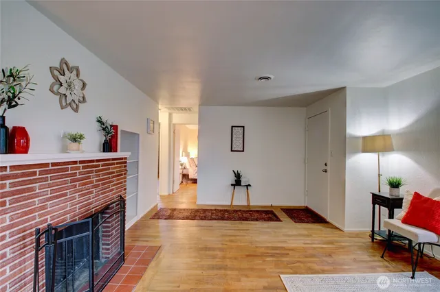 a view of a living room