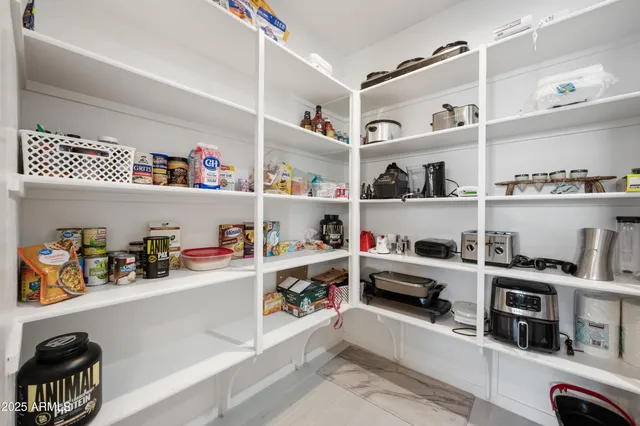 a room with storage and utility