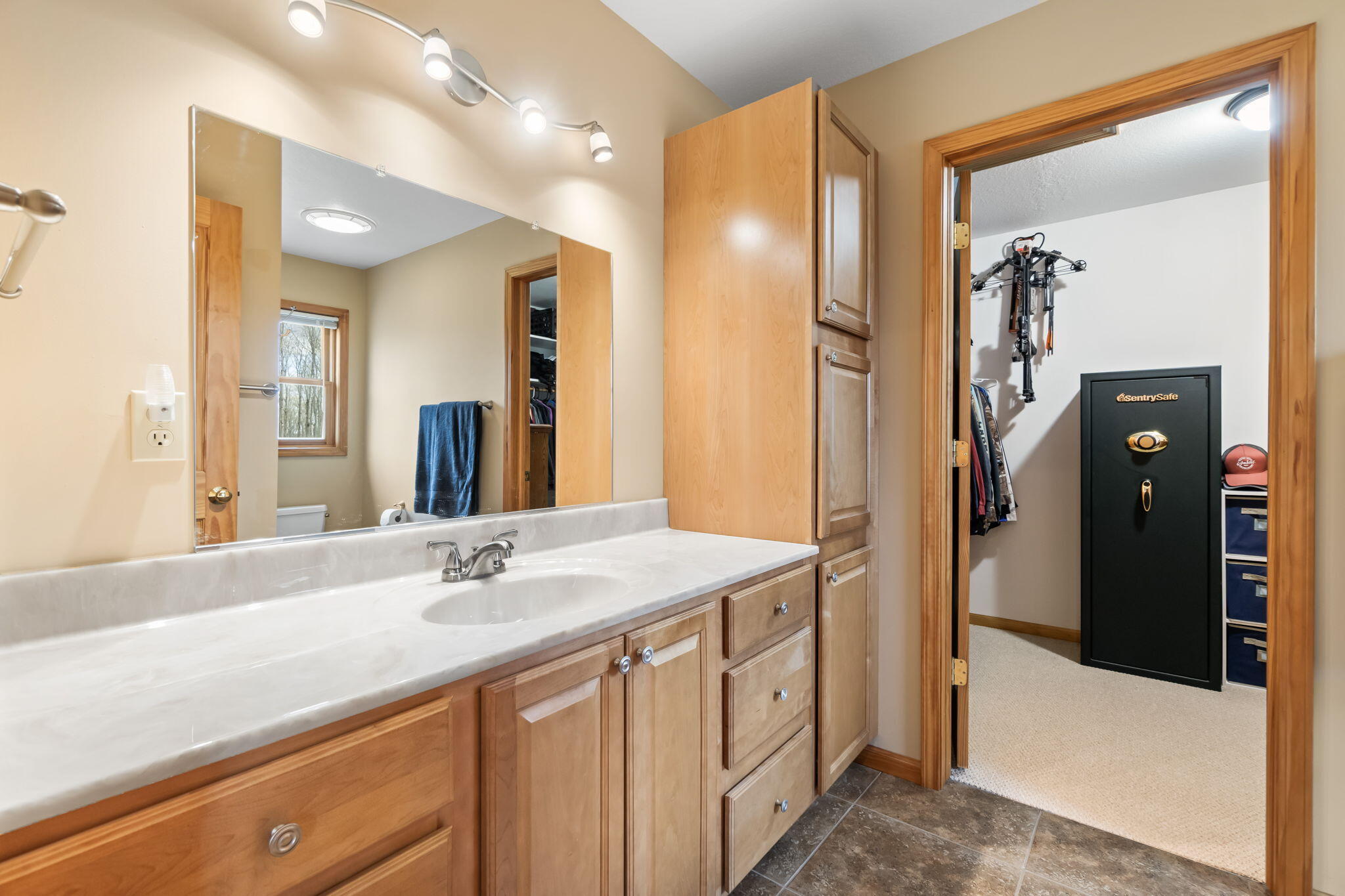 9208 Mt Frederick Road Gaylord, MI 49735 - Photo 16 of 32 Master bathroom and walk in closet