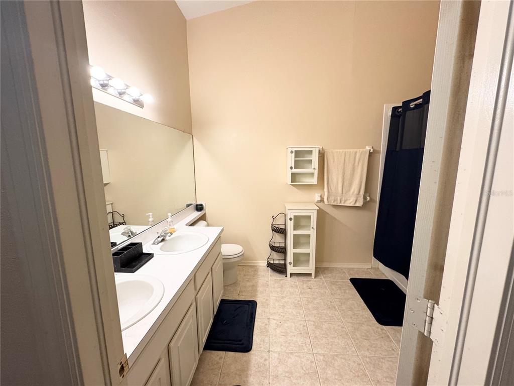 2246 Lake Woodberry Circle Brandon, FL 33510 - Photo 17 of 21 a bathroom with a sink a toilet and a shower