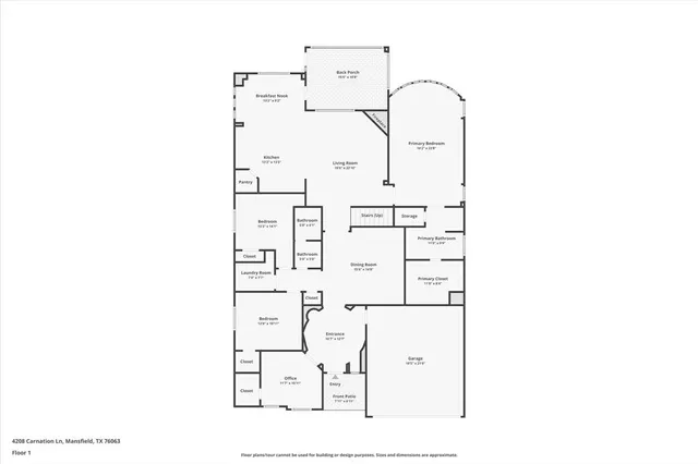 $485,000 | 4208 Carnation Lane, Mansfield, TX 76063