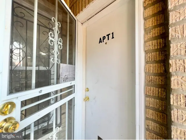 a view of a door with a glass door