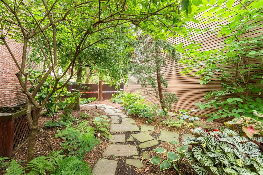 2220 Sarah Street, Unit 1 Pittsburgh, PA 15203 - Photo 27 of 37 a backyard of a house with lots of green space