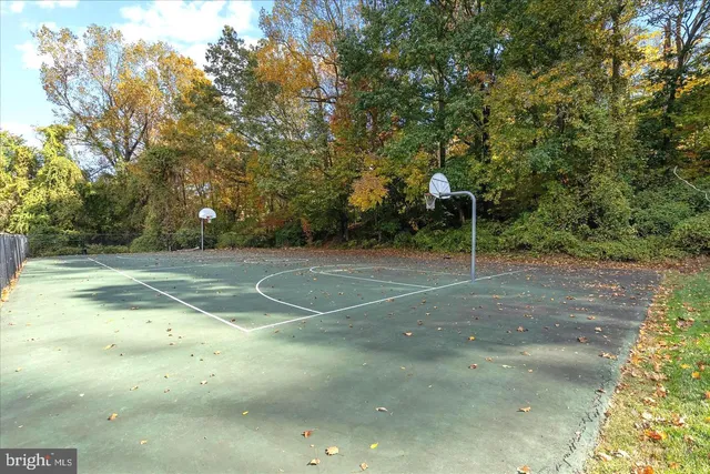 a view of a basketball court