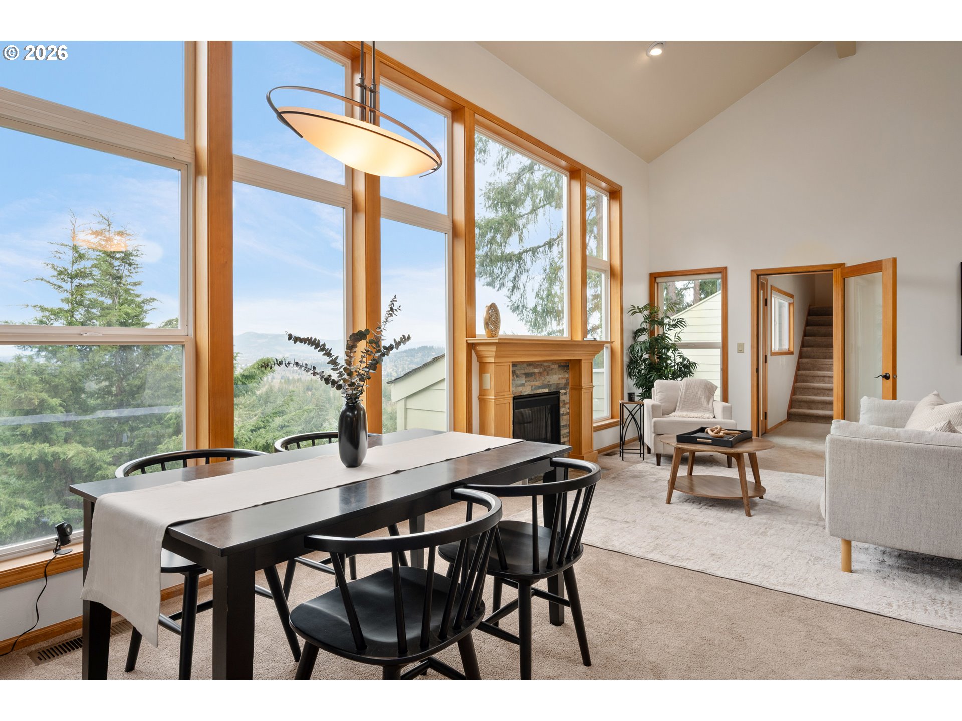 653 Brookside Drive Eugene, OR 97405 - Photo 12 of 48 a view of a dining room with furniture window and outside view