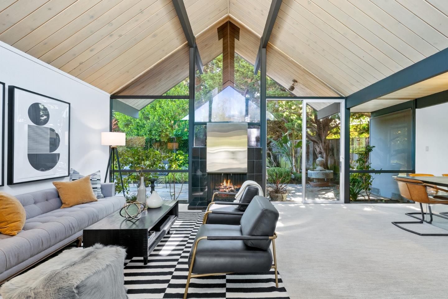 958 Eichler Drive Mountain View, CA 94040 - Photo 16 of 62 a outdoor living space with furniture and garden view