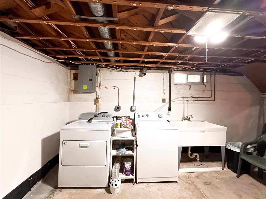 112 Reed Drive Industry, PA 15052 - Photo 31 of 38 a utility room with dryer and washer