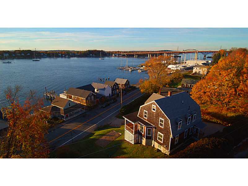 1565 Main Road Tiverton, RI 02878 - Photo 25 of 25 Aerial View. Aerial View looking Northwest. Walk to Marina and Yacht Club docks.