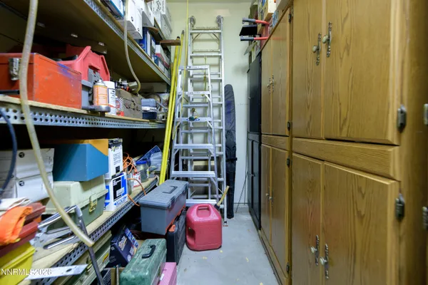 a view of a storage & utility room