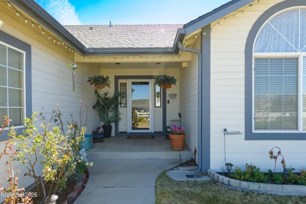 a front view of a house