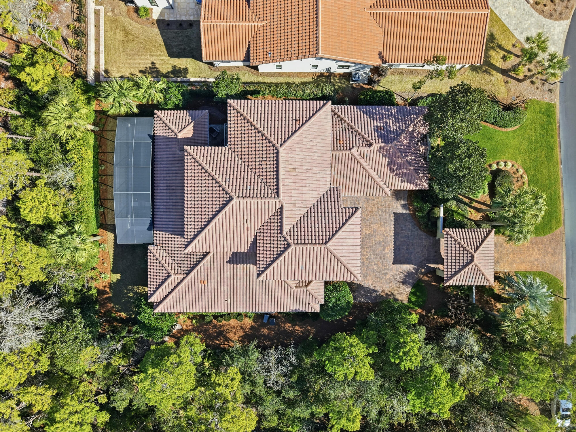 413 Sea Winds Drive Santa Rosa Beach, FL 32459 - Photo 57 of 65 an aerial view of a house with a yard and a large pool