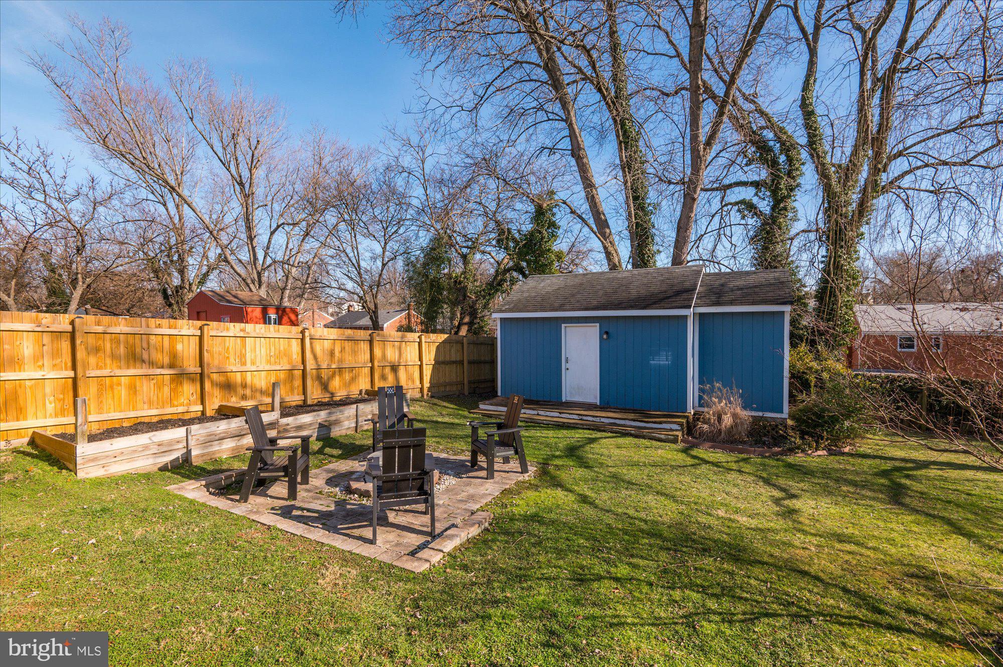 12105 Edgemont Street Silver Spring, MD 20902 - Photo 45 of 54 Backyard Fire Pit and Shed