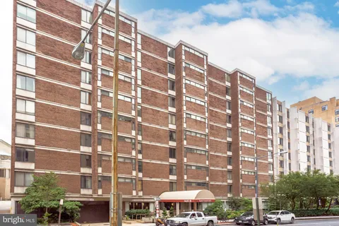 a front view of a building