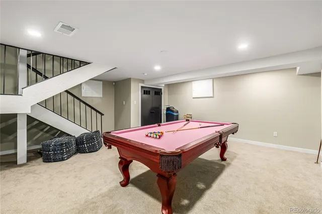 a room with furniture