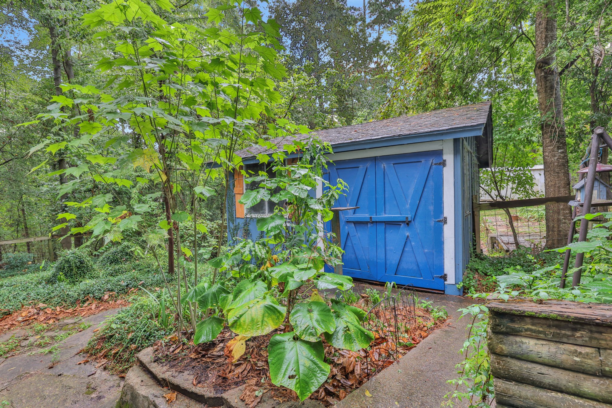 300 Timber Lane Coldspring, TX 77331 - Photo 39 of 43 Storage shed for all you landscape tools