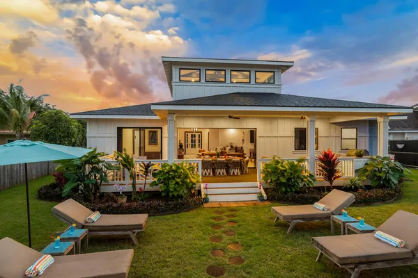 a view of a house with patio