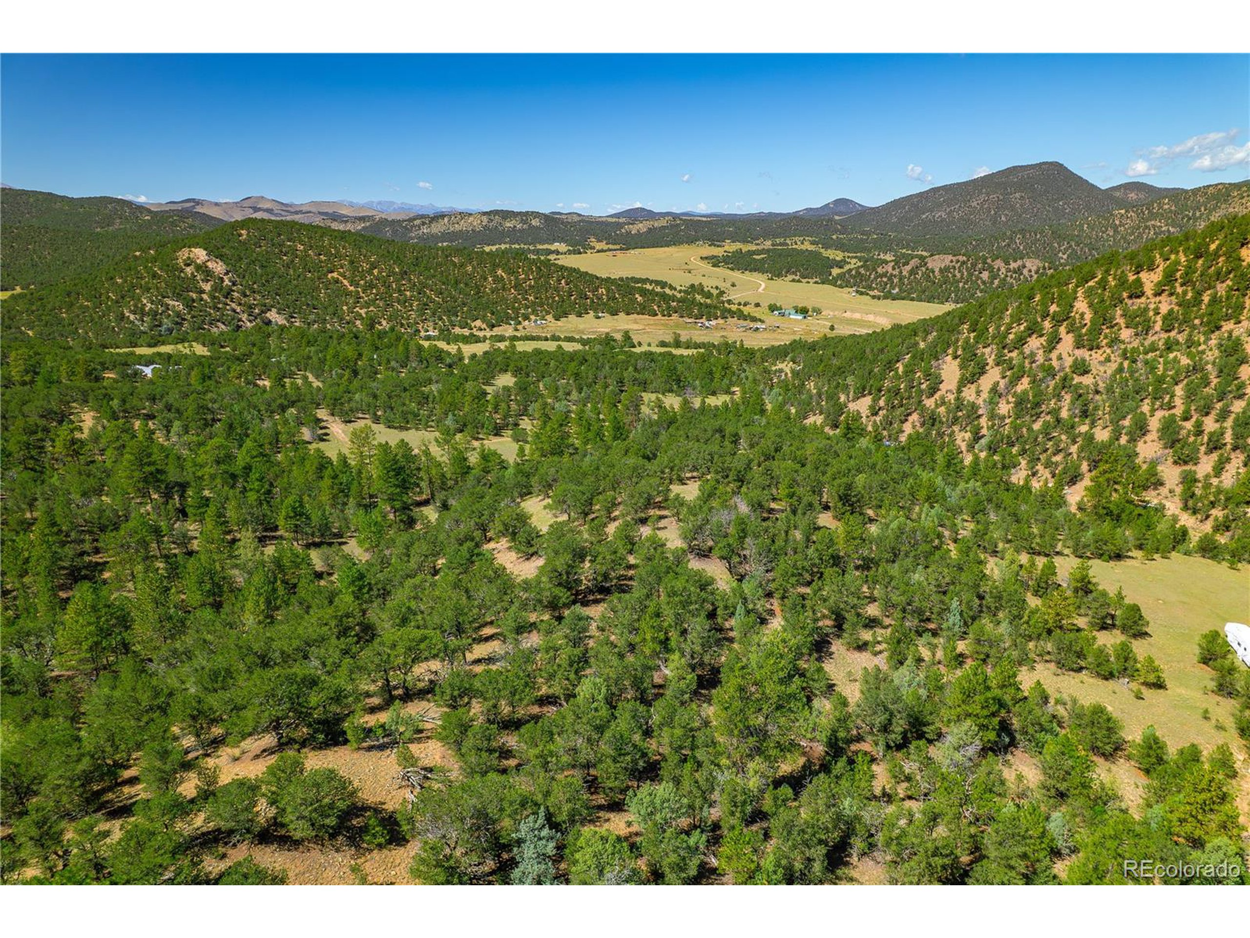 9 Sundance Road Cotopaxi, CO 81223 - Photo 25 of 32 a view of a lush green hillside and a houses