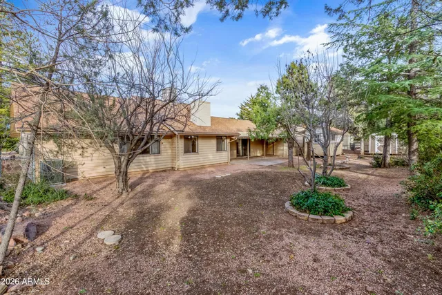 a porch with seating space