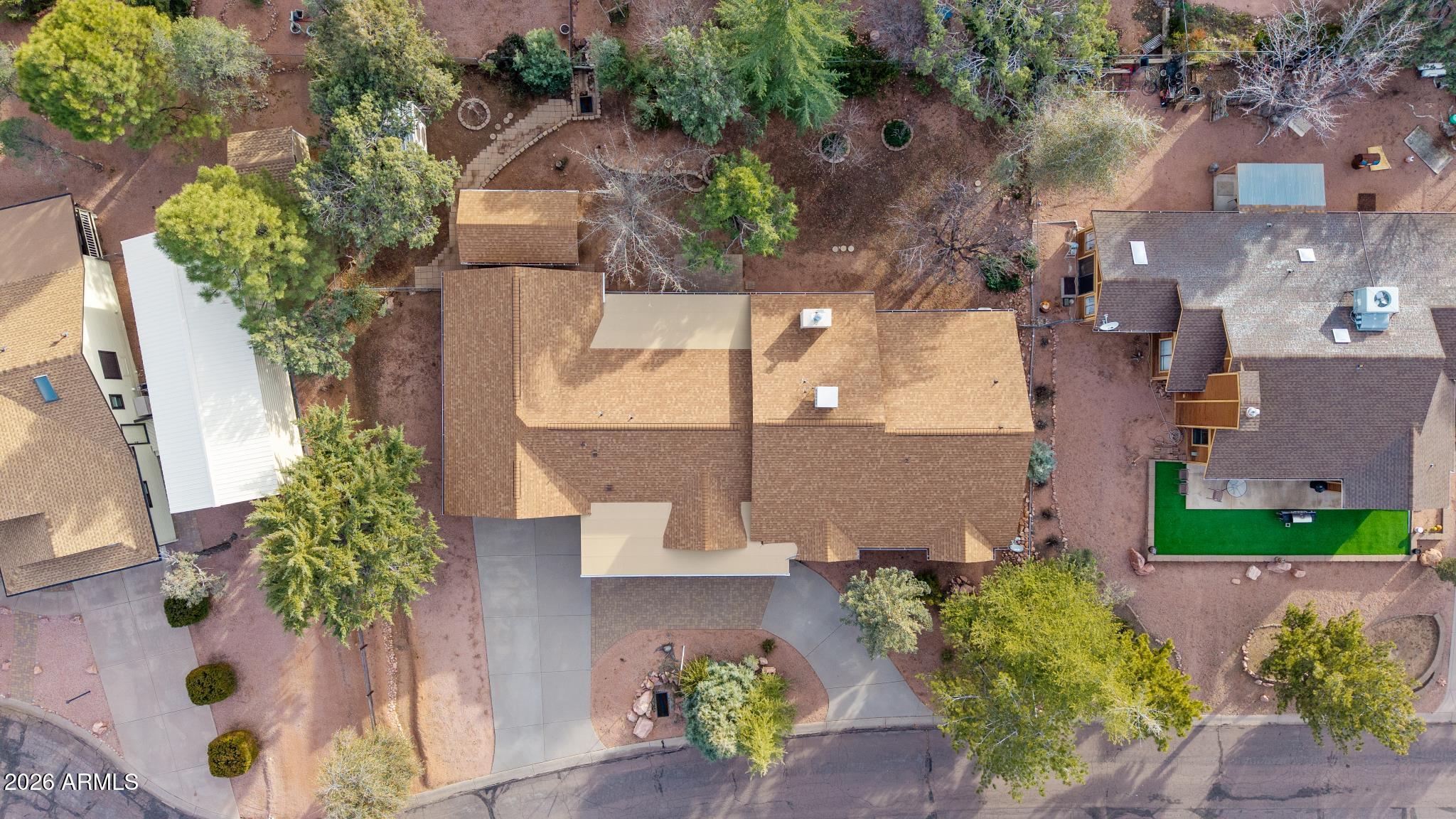 603 East Amarillo Circle Payson, AZ 85541 - Photo 54 of 54 an aerial view of a house with garden