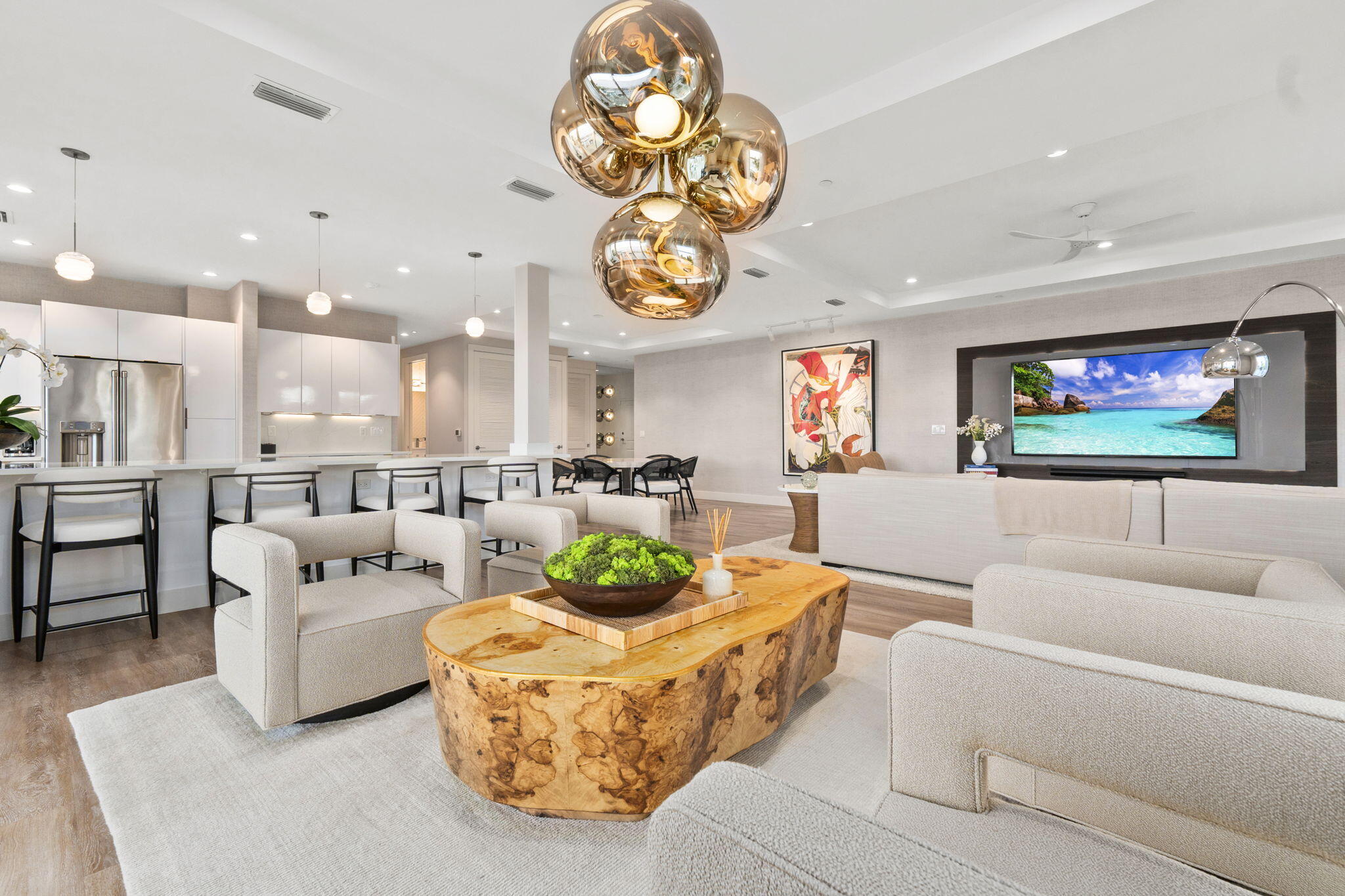 41 Southwest Seminole Street, Unit 206 Stuart, FL 34994 - Photo 17 of 72 a living room with furniture and a large window