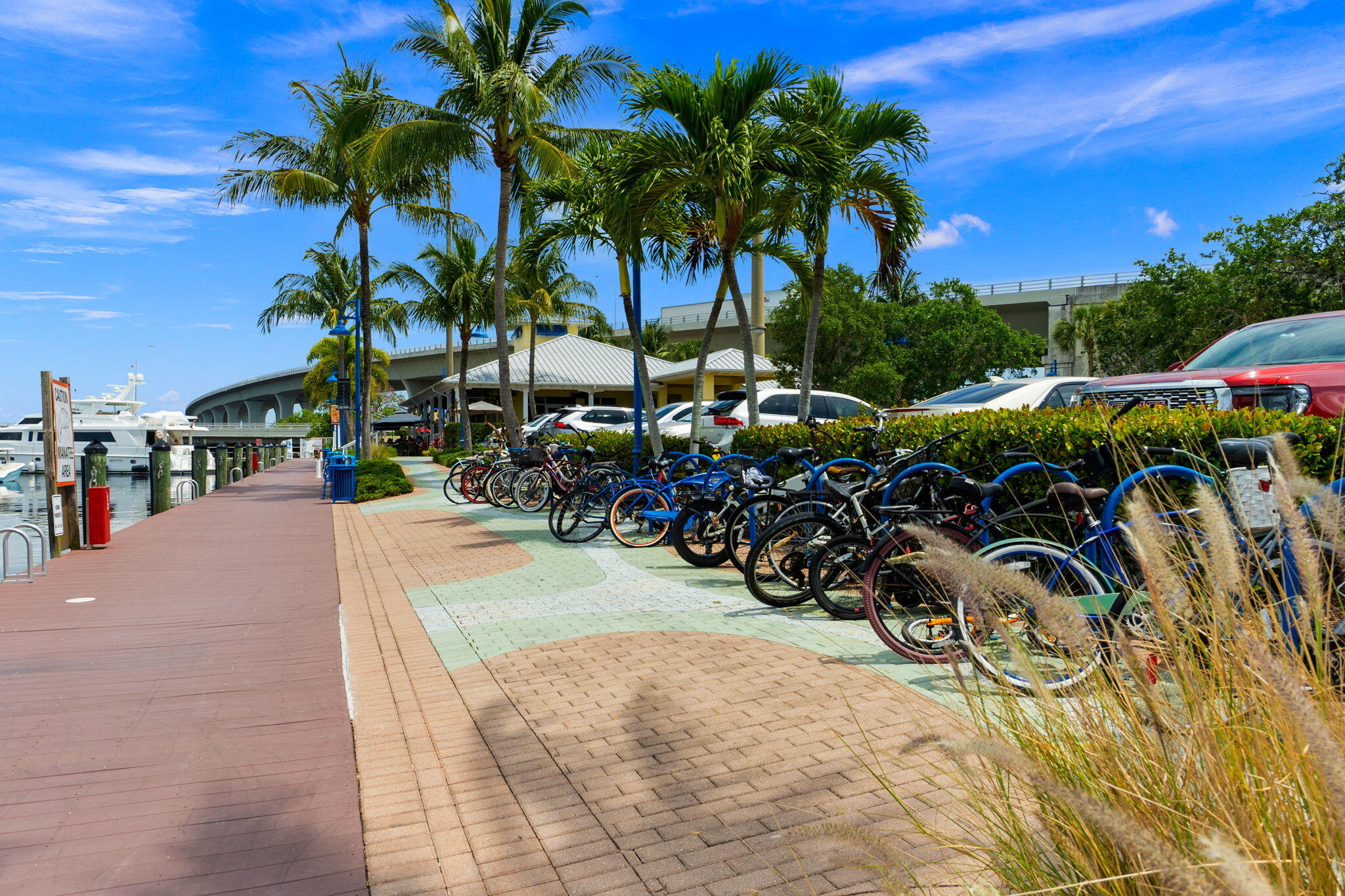 41 Southwest Seminole Street, Unit 206 Stuart, FL 34994 - Photo 70 of 72 a view of outdoor space with seating area and trees