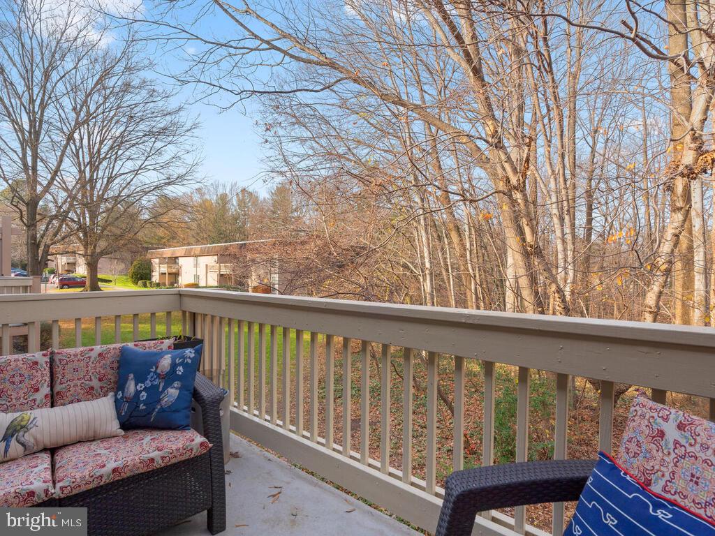 5808 Royal Ridge Drive, Unit W Springfield, VA 22152 - Photo 20 of 28 Upper level with private balcony facing the woods